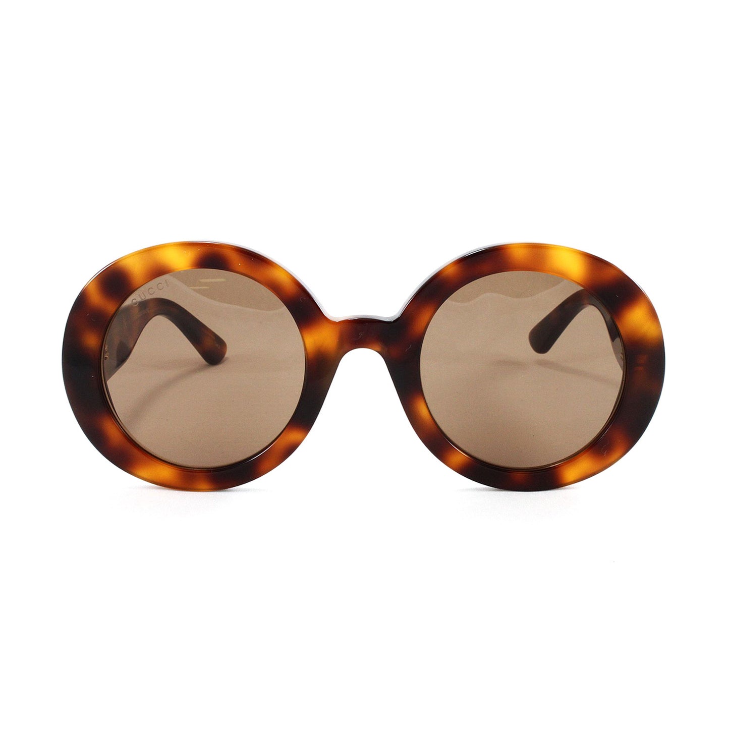 Gucci Havana round Sunglasses