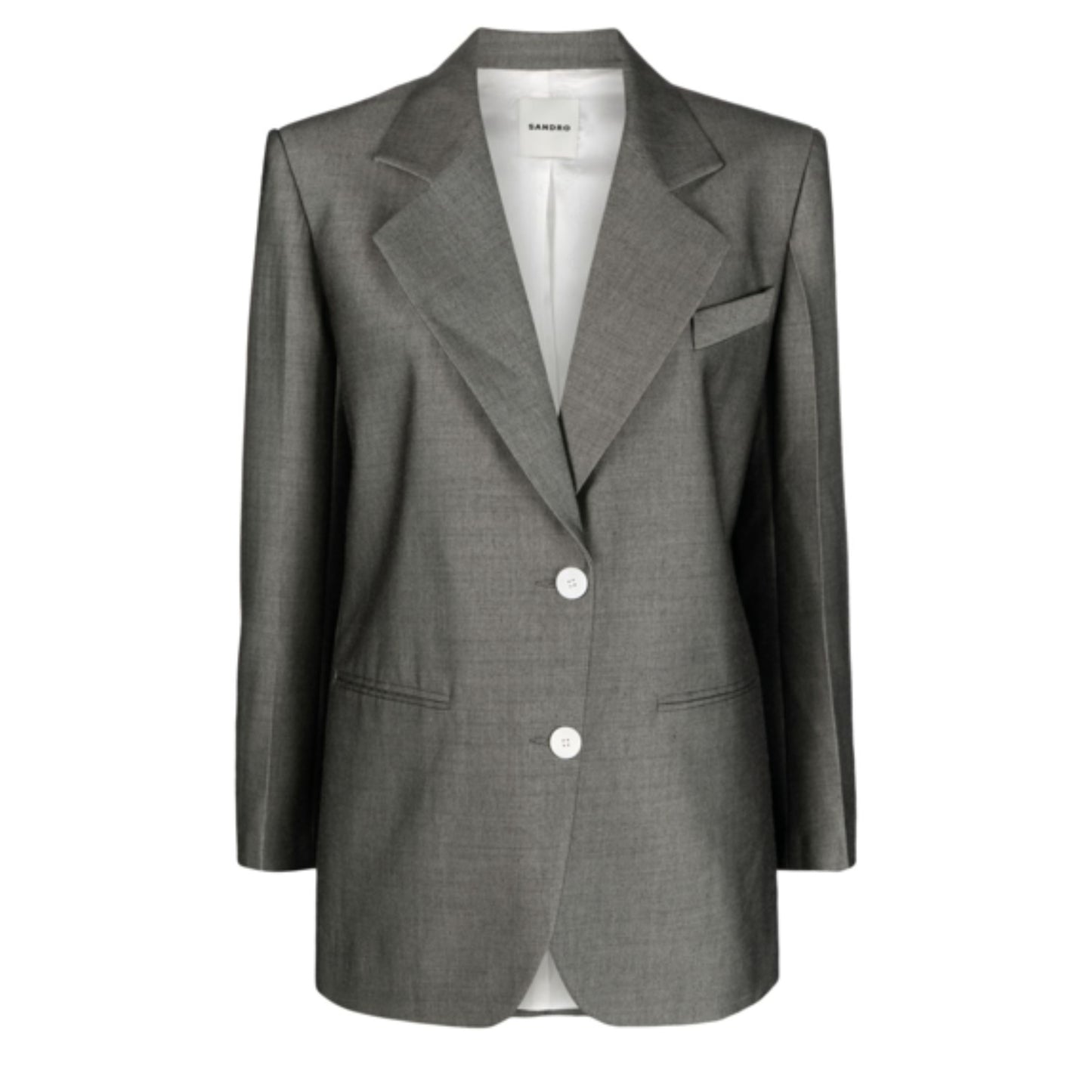 Sandro Grey oversized blazer