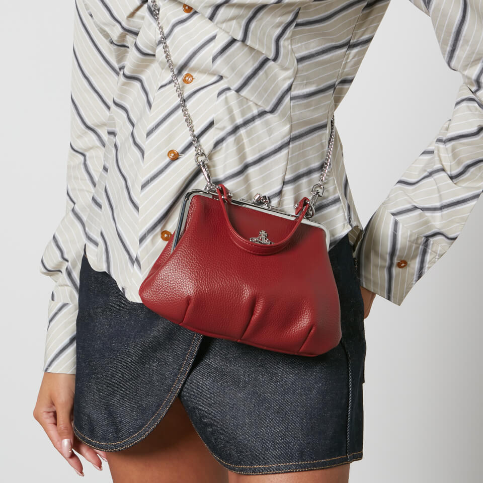 Vivienne Westwood dark red granny bag