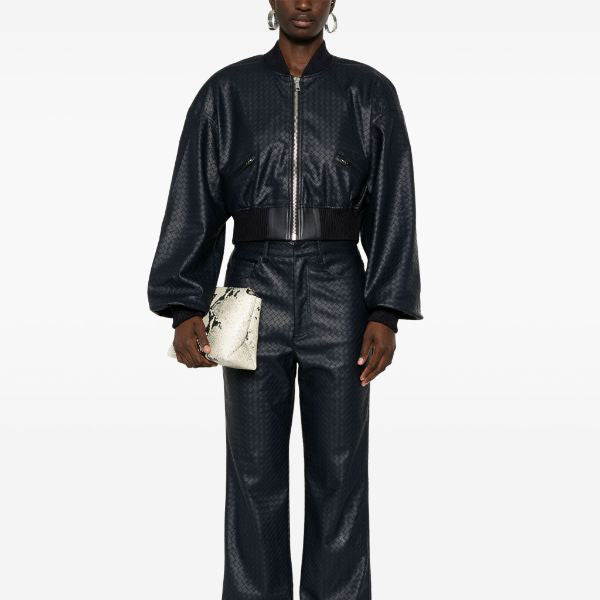 Rotate Birger Christensen Cropped Braided Jacket