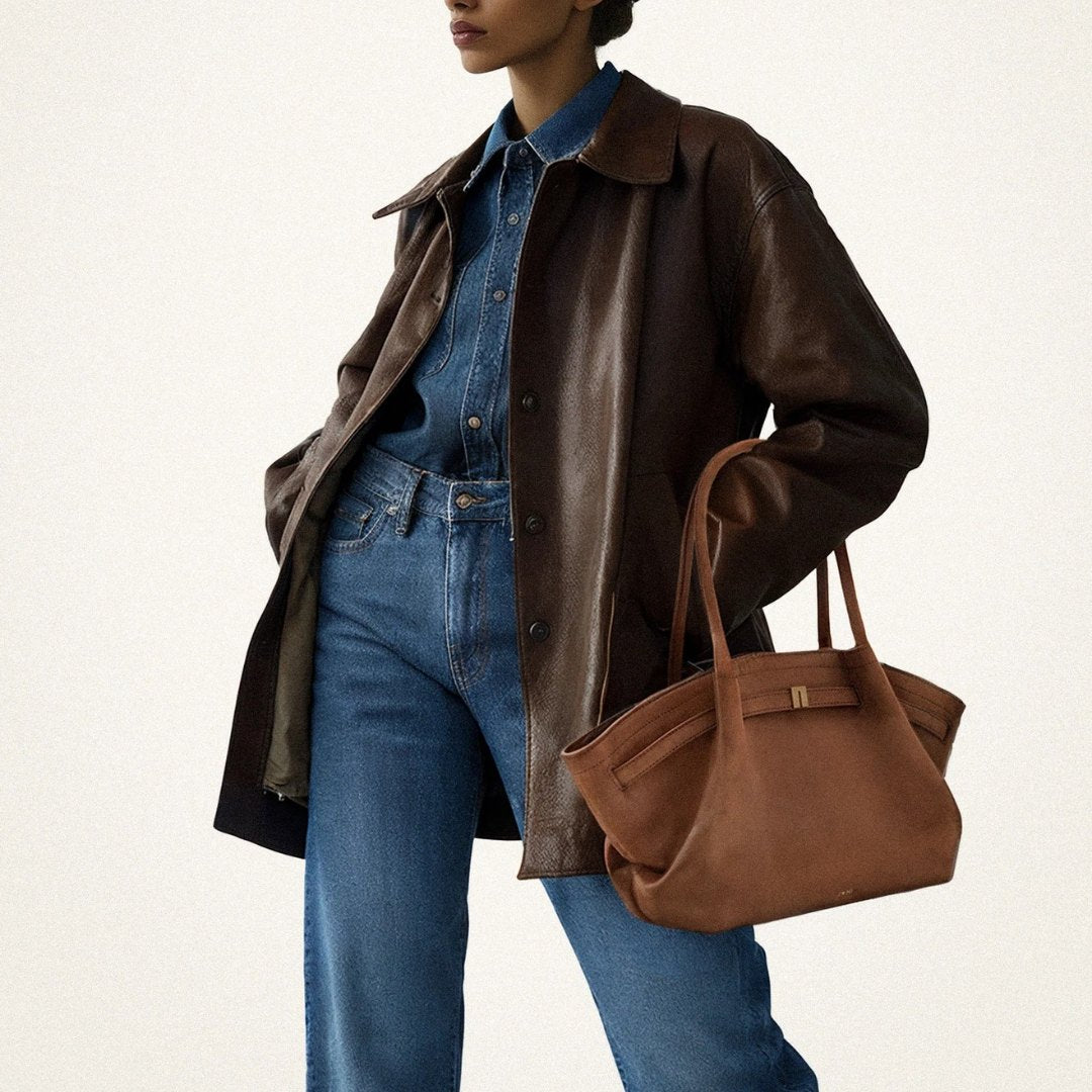 JW PEI Hana Medium Faux Suede Tote Bag