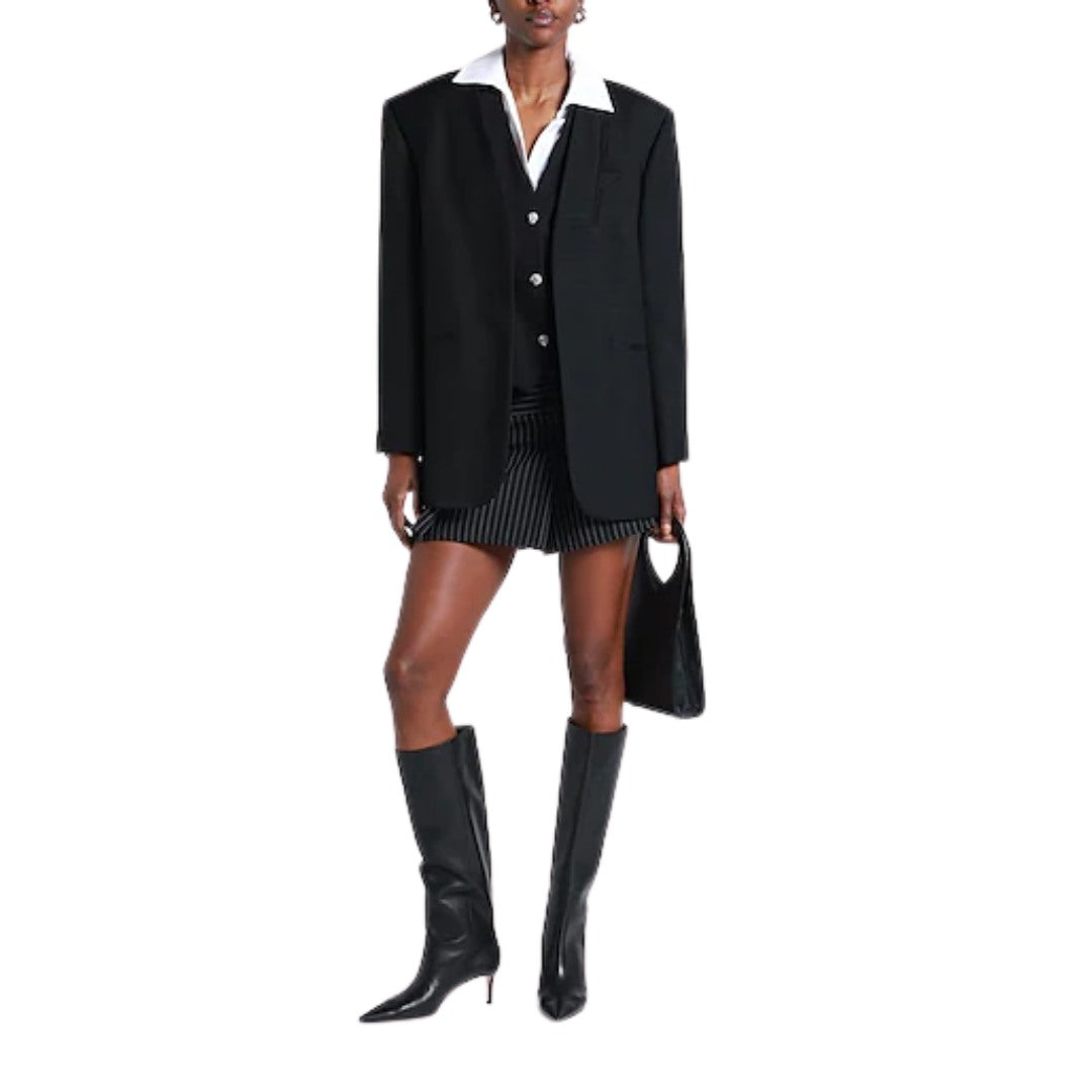 Sandro Black Oversized Blazer