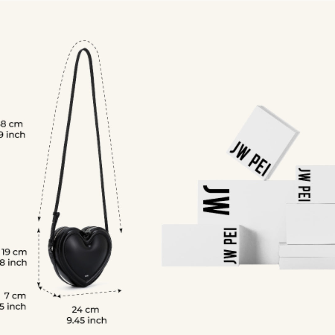 JW PEI Arlene heart shaped bag
