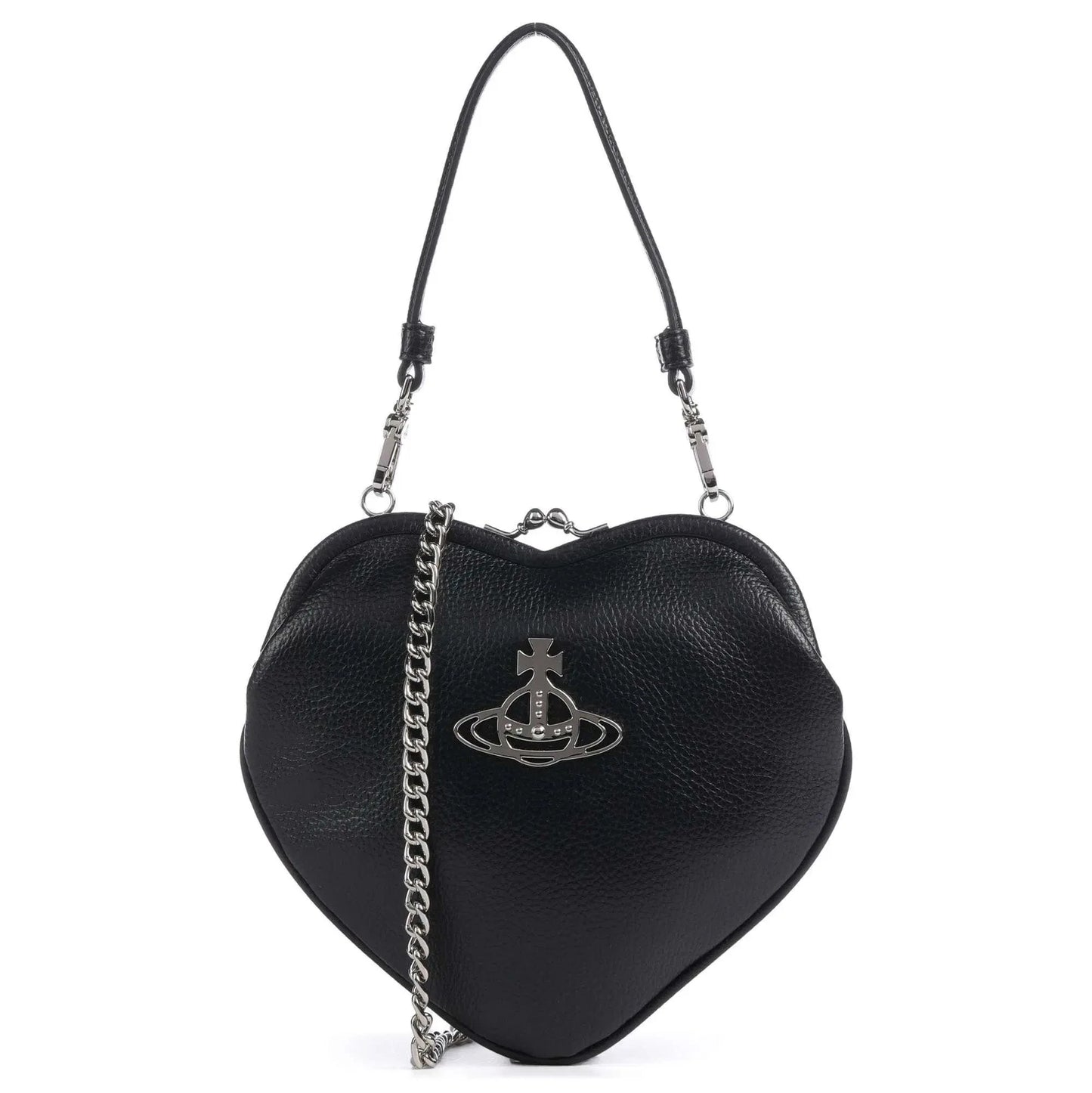 Vivienne Westwood Belle Heart Frame Re-Vegan Grain Shoulder bag