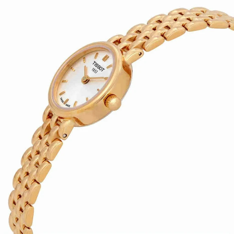Tissot Tradition Thin White Dial Ladies Watch in Rose Gold