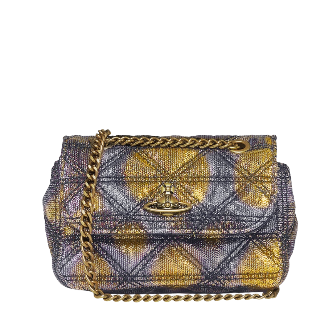 Vivienne Westwood Small Jacquard Purse With Chain