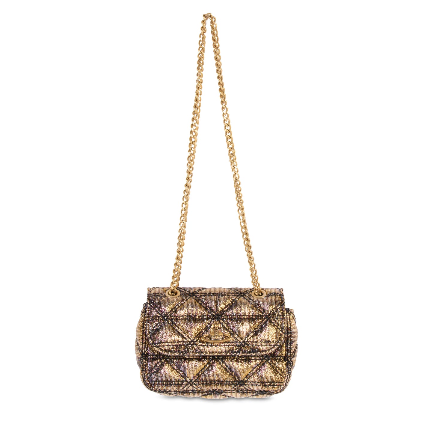 Vivienne Westwood Small Jacquard Purse With Chain