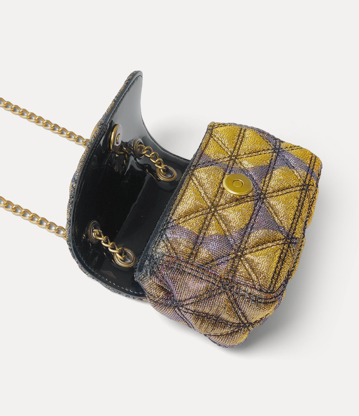 Vivienne Westwood Small Jacquard Purse With Chain
