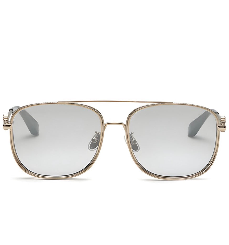 Roberto Cavalli Aviator logo glasses