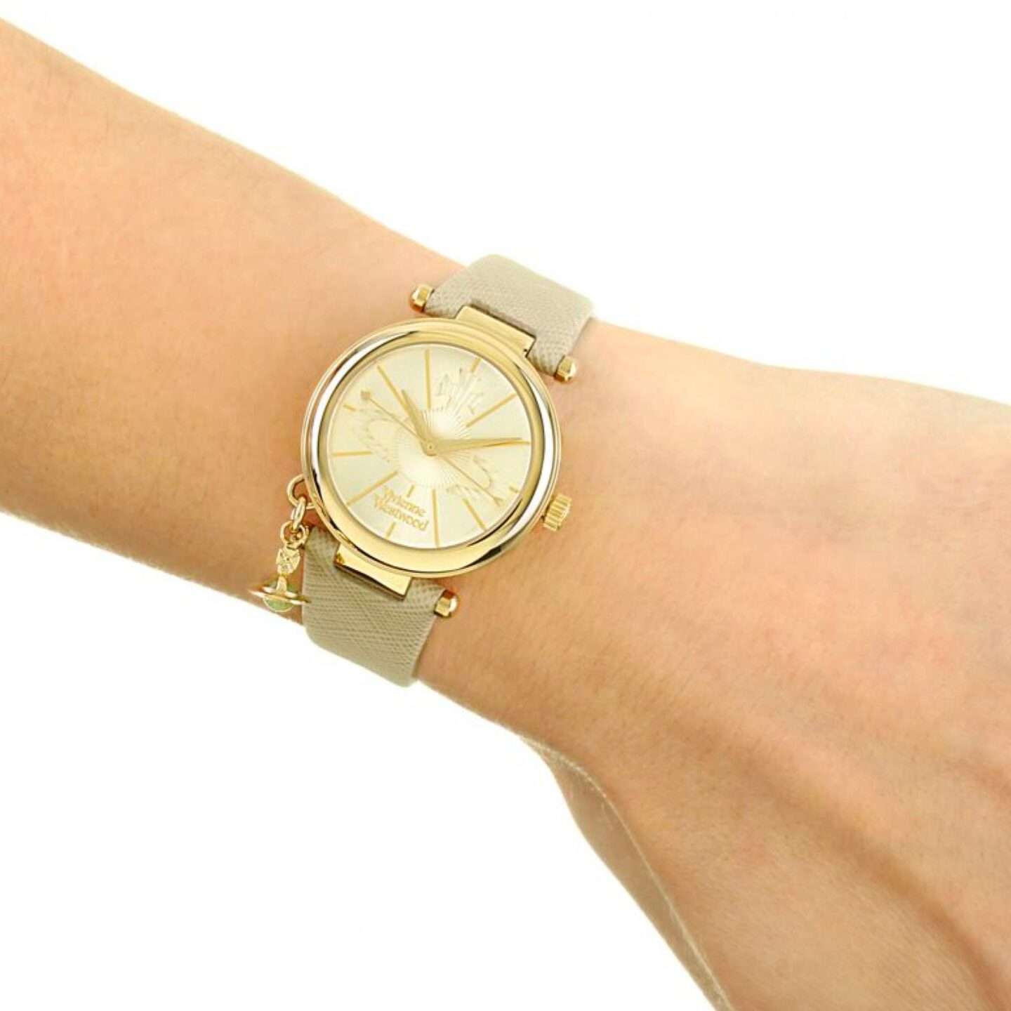Vivienne Westwood Orb Leather Strap Ladies Watch