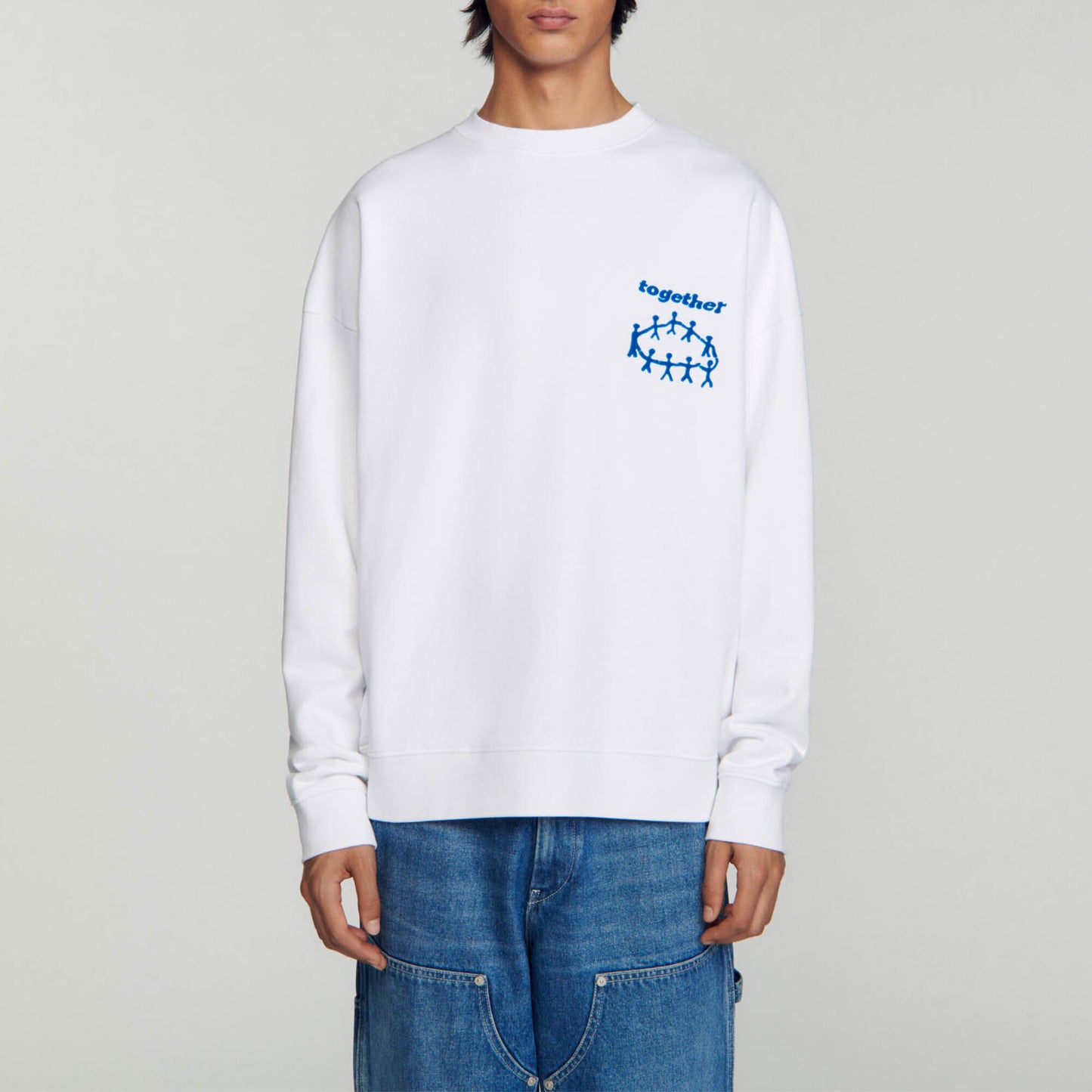 Sandro Together sweatshirt in white