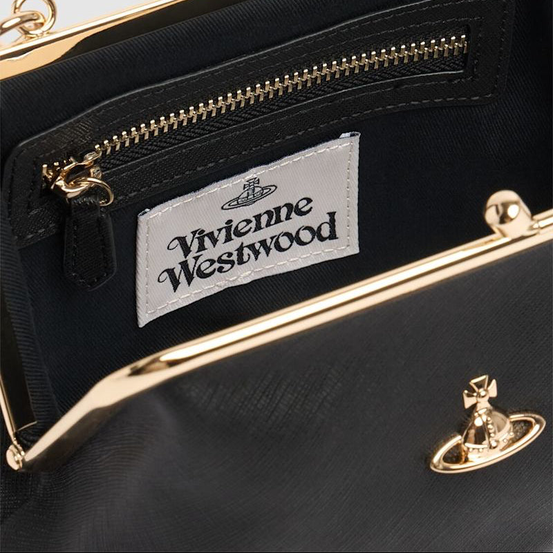 Vivienne Westwood Black Granny bag with gold hardware (Liza’s bag🔥)