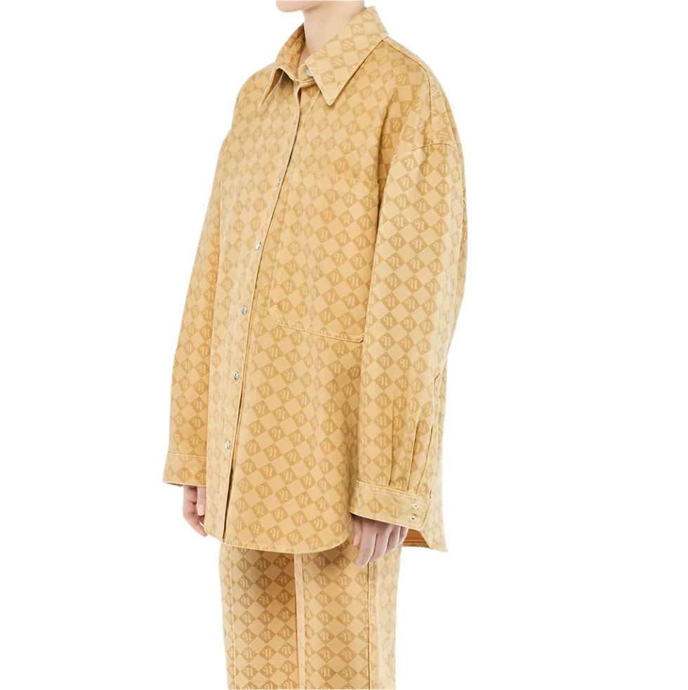 Nanushka Aarna Camel Shirt