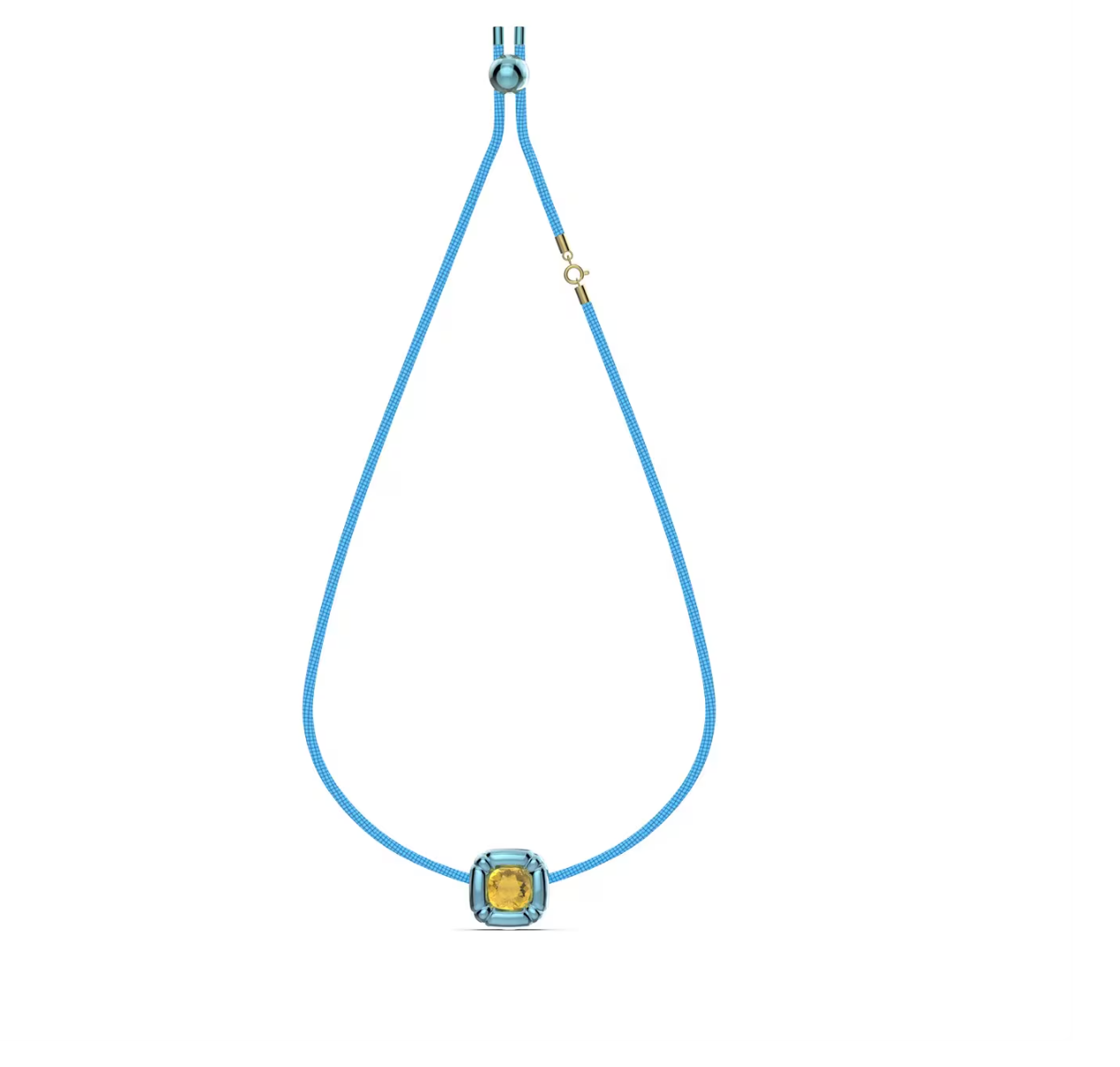 Swarovski Dulcis Blue necklace, Cushion cut