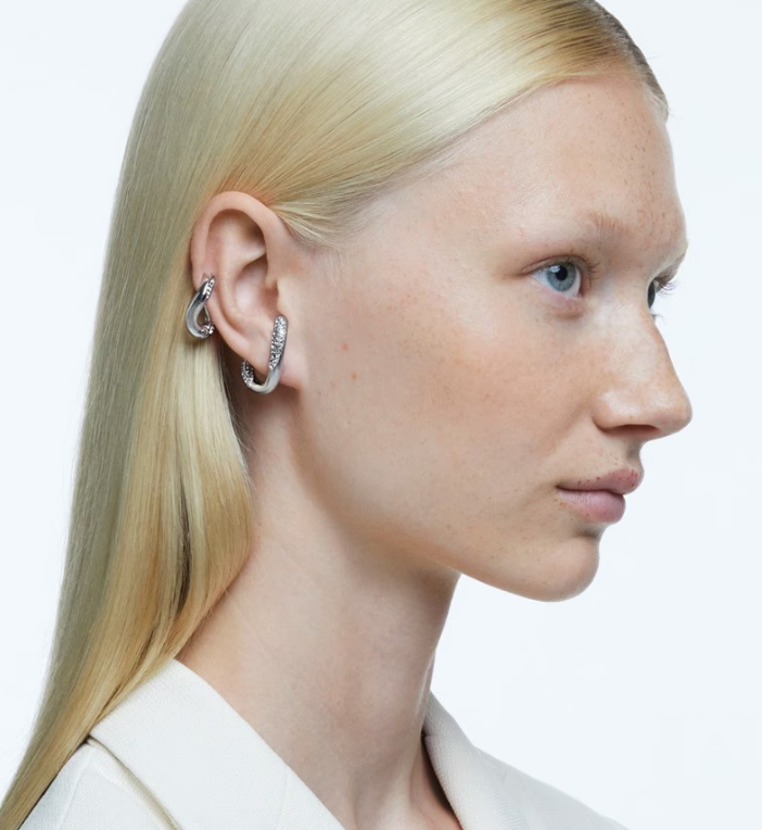 Swarovski Dextera ear cuff, Set 2 Silver