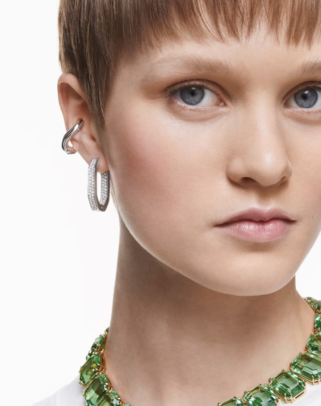 Swarovski Dextera ear cuff, Set 2 Silver