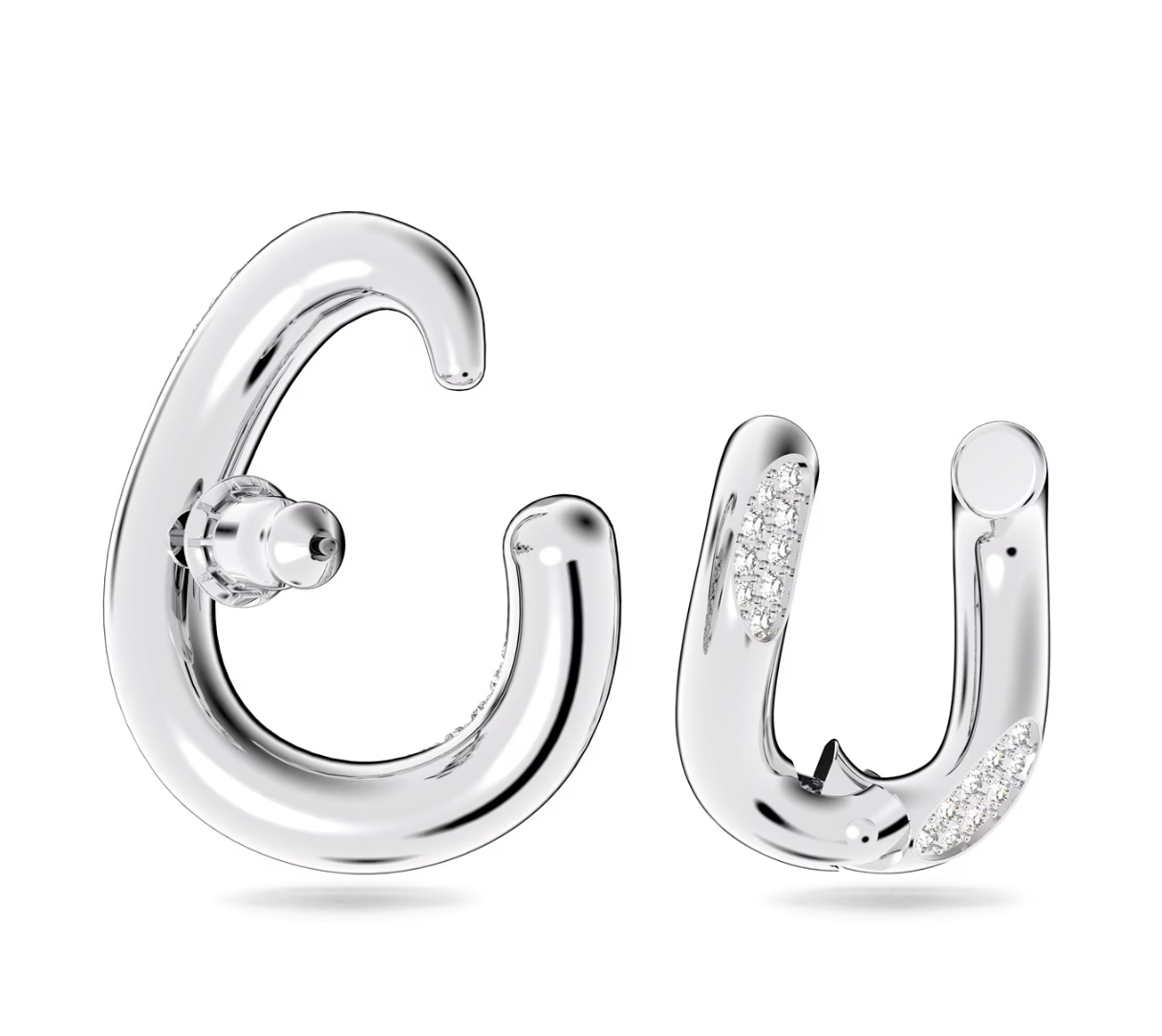 Swarovski Dextera ear cuff, Set 2 Silver