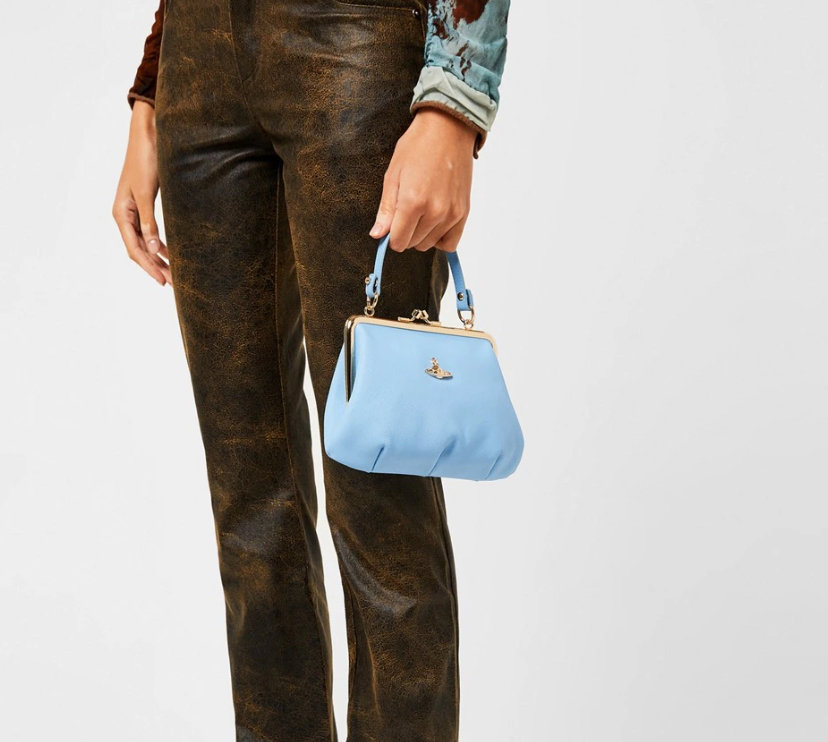 Vivienne Westwood light blue granny bag