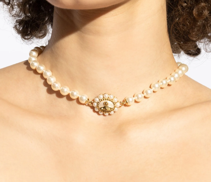 Vivienne Westwood Amaya Orb Faux Pearl Necklace