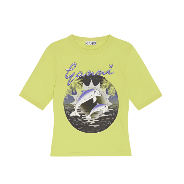 Ganni Relaxed Dolphins T-shirt