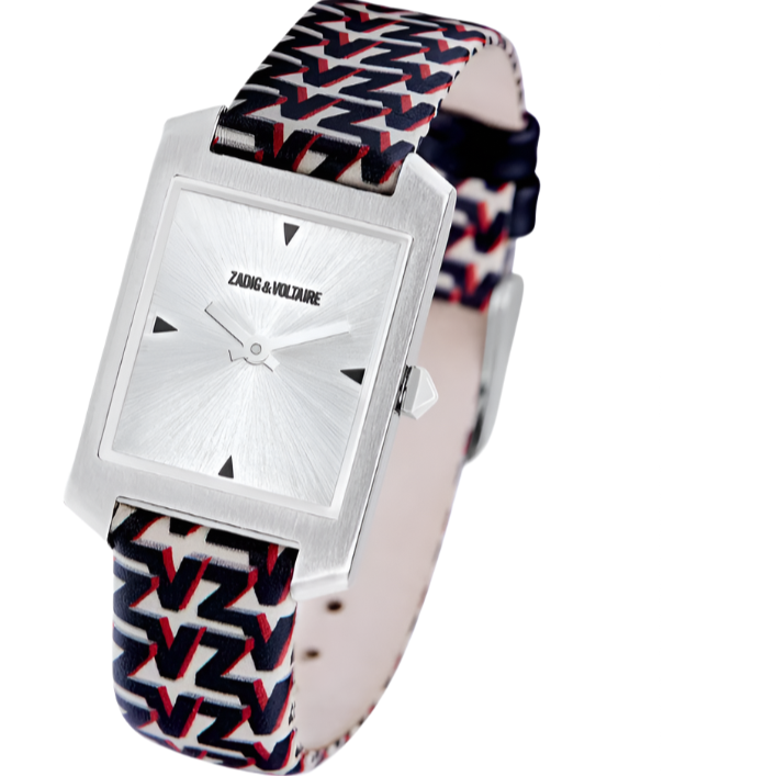 ZADIG & VOLTAIRE Pattern Printed Strap Timeline Watch