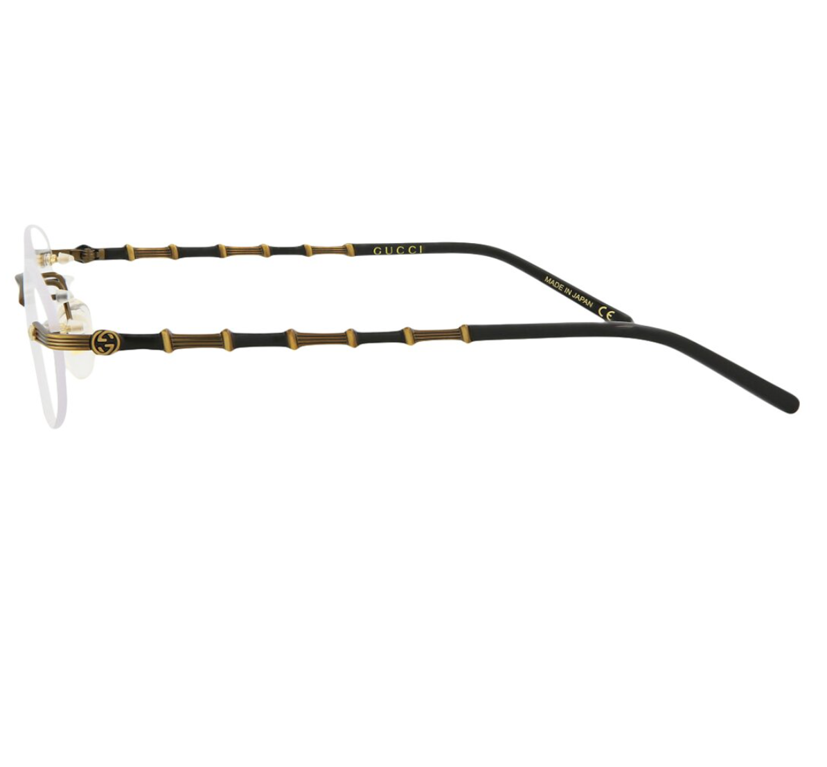Gucci bamboo oval glasses