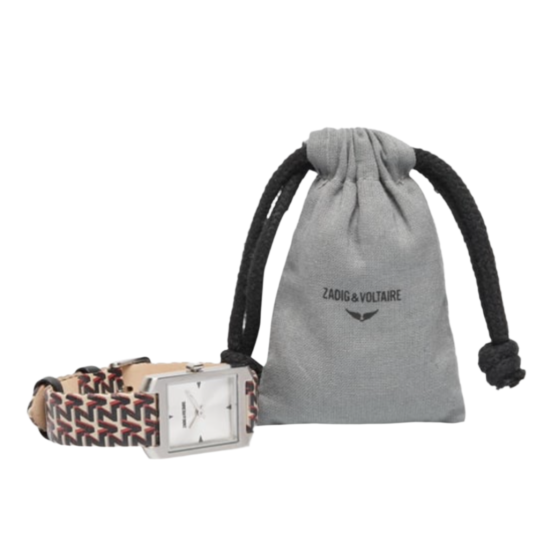 ZADIG & VOLTAIRE Pattern Printed Strap Timeline Watch