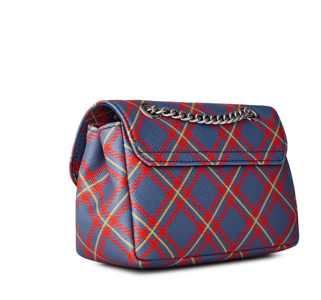 Vivienne Westwood Tartan Derby bag in red and blue