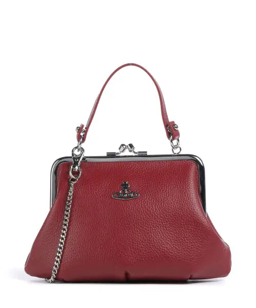 Vivienne Westwood dark red granny bag