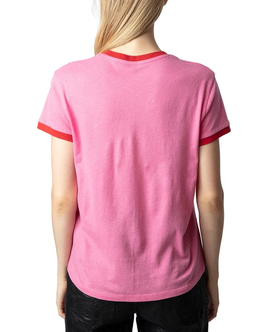 ZADIG & VOLTAIRE Zoe Photoprint Double Photo Linen-blend Shirt