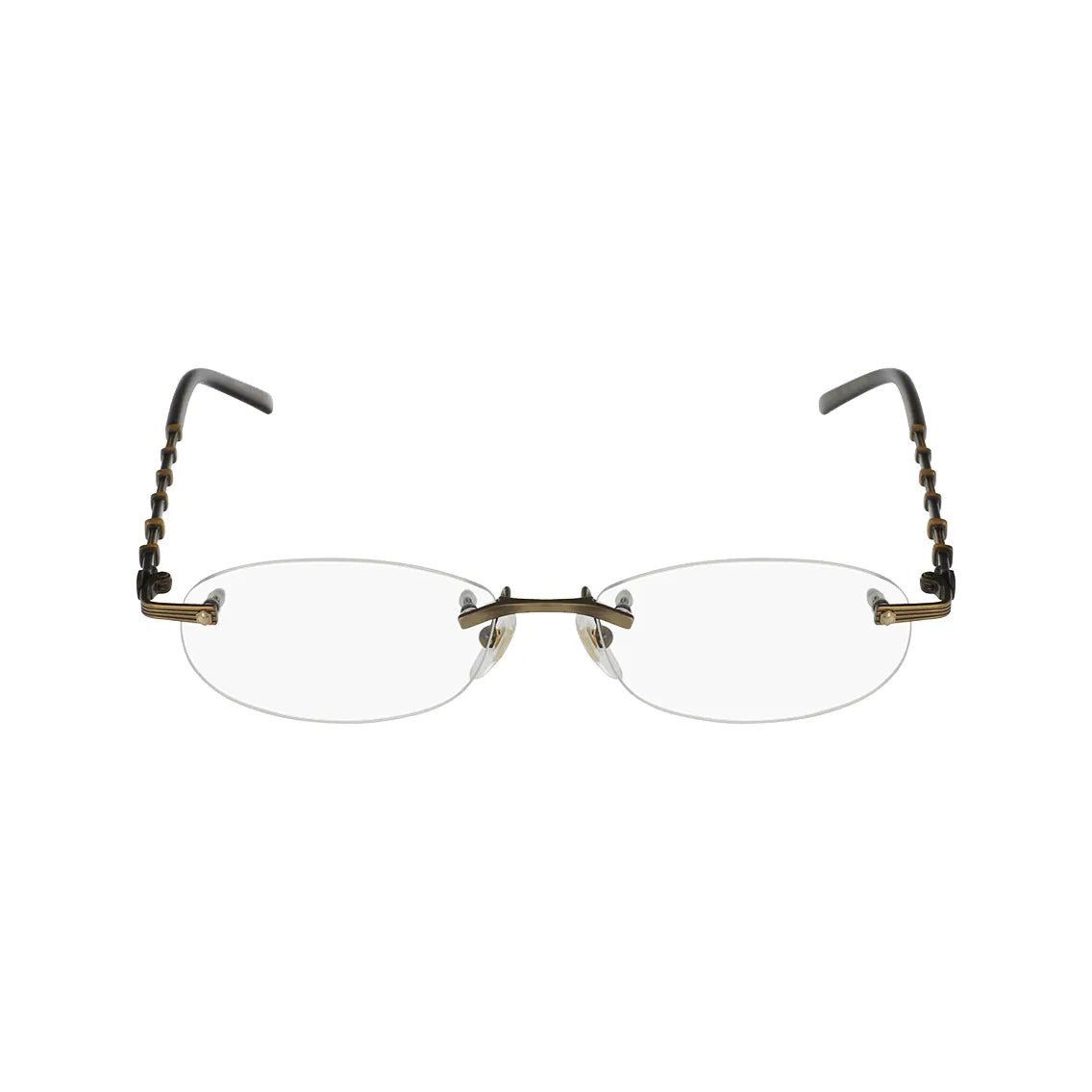 Gucci bamboo oval glasses