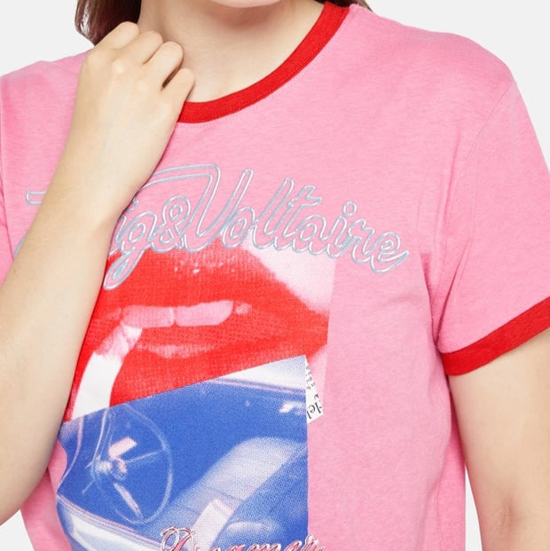 ZADIG & VOLTAIRE Zoe Photoprint Double Photo Linen-blend Shirt