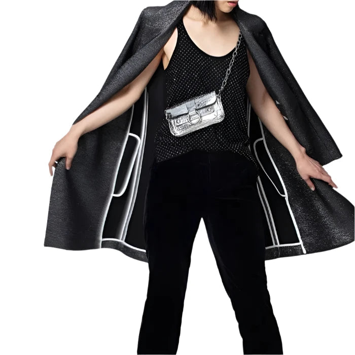 Zadig & Voltaire Marla lurex coat