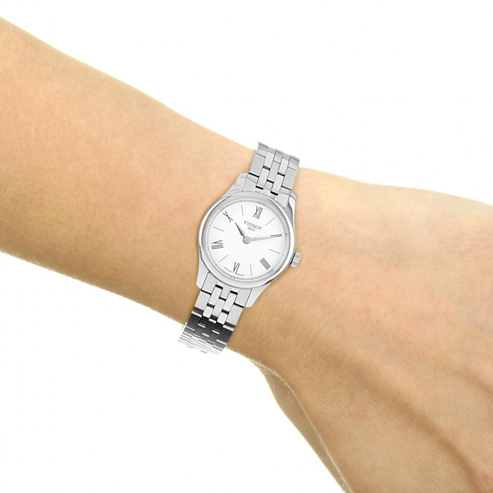 Tissot Tradition Thin White Dial Ladies Watch