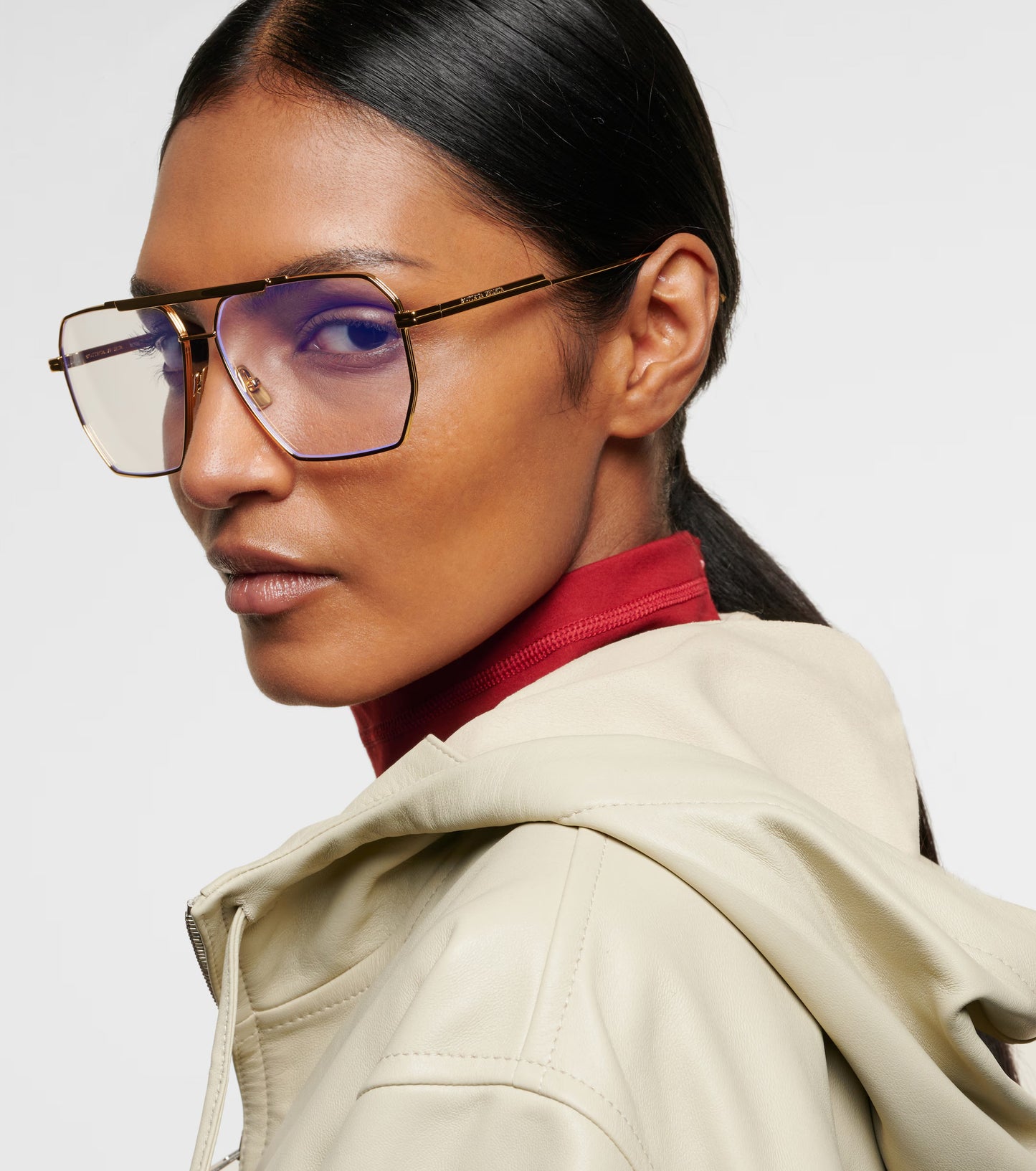 Bottega Veneta optical classic aviator glasses