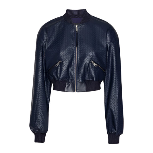 Rotate Birger Christensen Cropped Braided Jacket