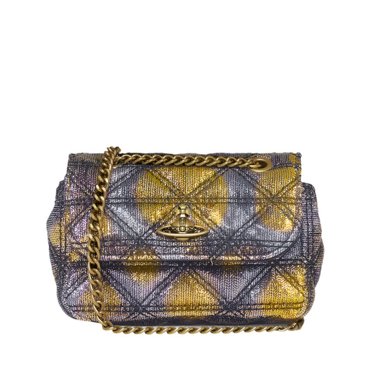 Vivienne Westwood metallic Small Jacquard Purse With Chain