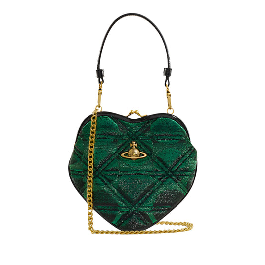 Vivienne Westwood Belle green woven bag
