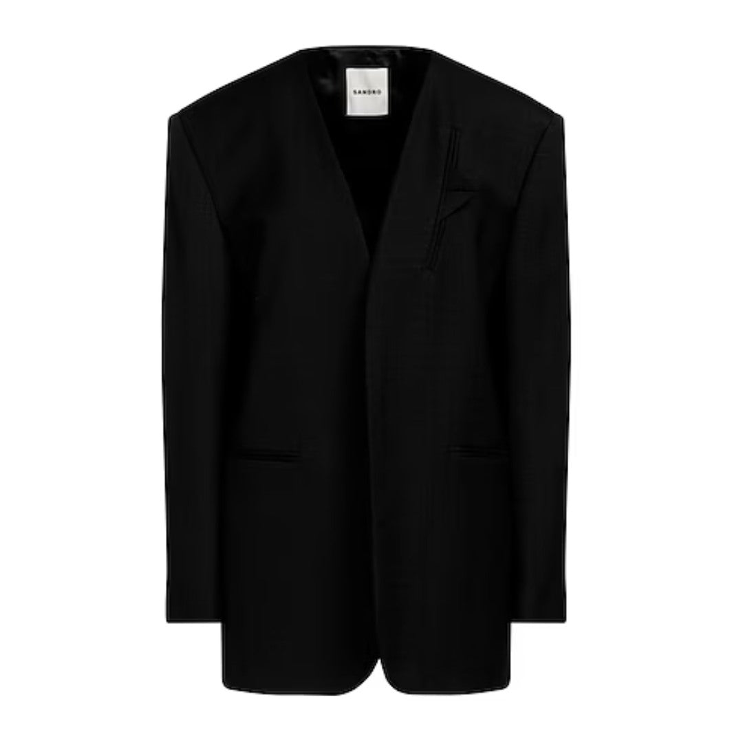 Sandro Black Oversized Blazer