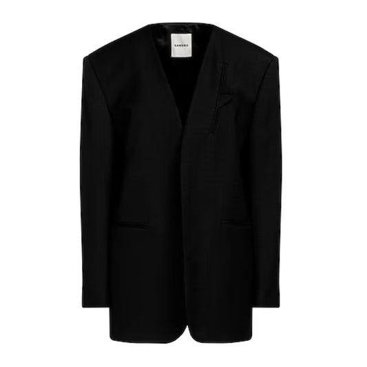 Sandro Black Oversized Blazer