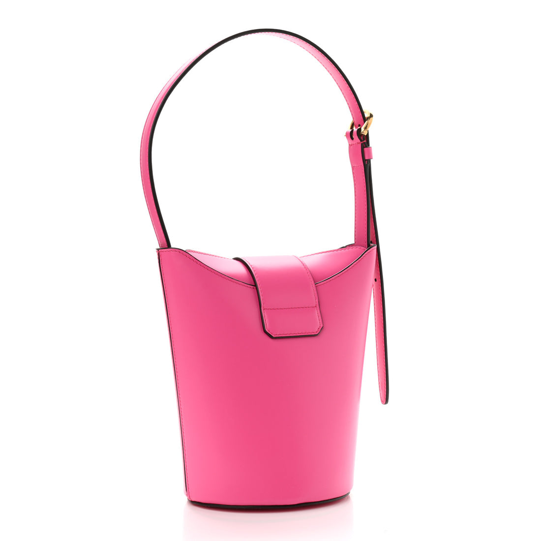 Salvatore Ferragamo Trifolio bucket bag in hot pink calfskin leather