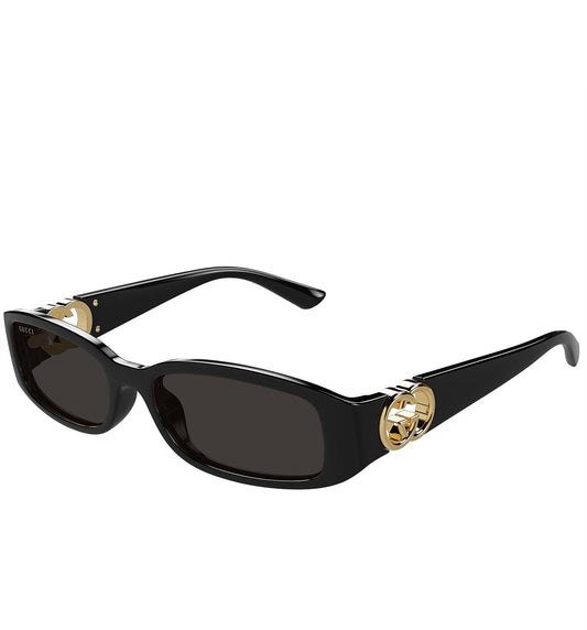 Gucci black rectangle sunglasses