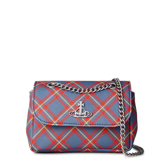 Vivienne Westwood Tartan Derby bag in red and blue
