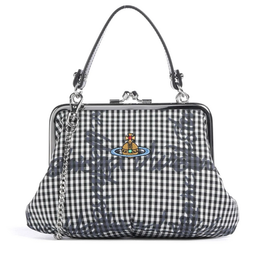 Vivienne Westwood Granny Frame Print Classic Crossbody cotton bag