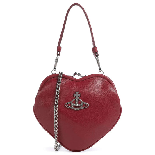 Vivienne Westwood Belle Heart Frame Re-Vegan Grain Shoulder bag