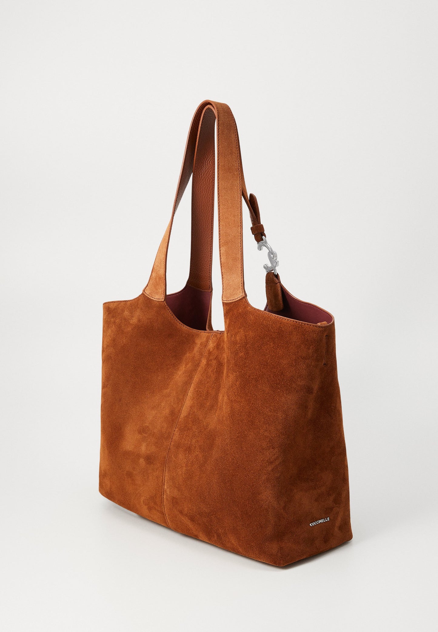 Coccinelle Cognac suede bag