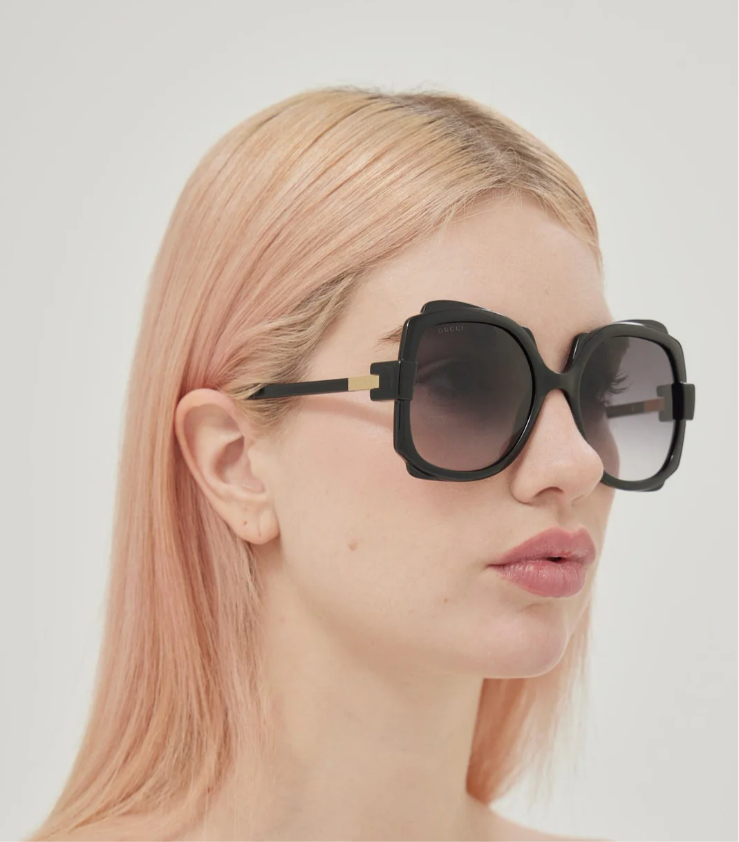 Gucci Oversized Butterfly black sunglasses