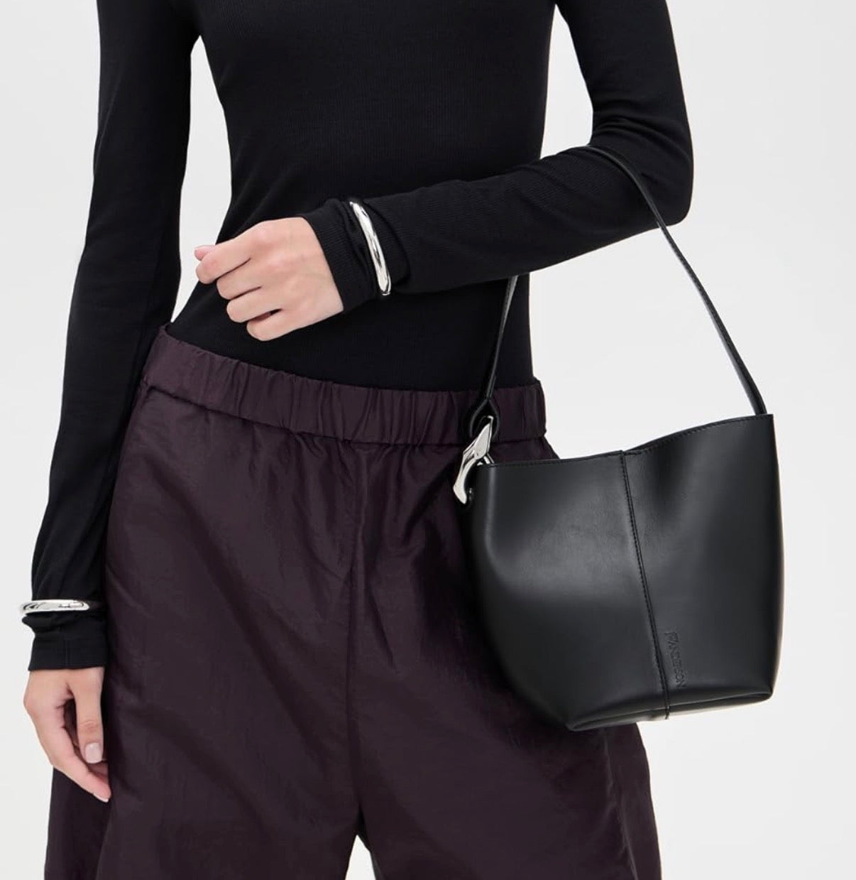 JW Anderson small bucket bag in black