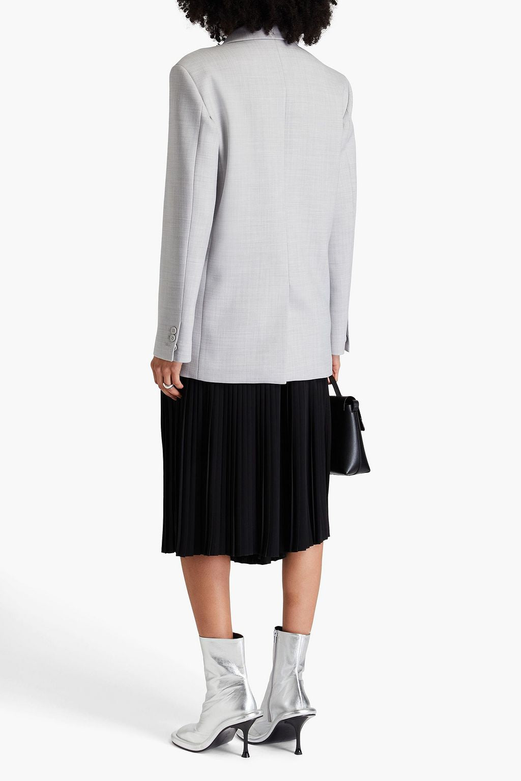 MM6 Maison Margiela Light Grey Techno Wool Blazer