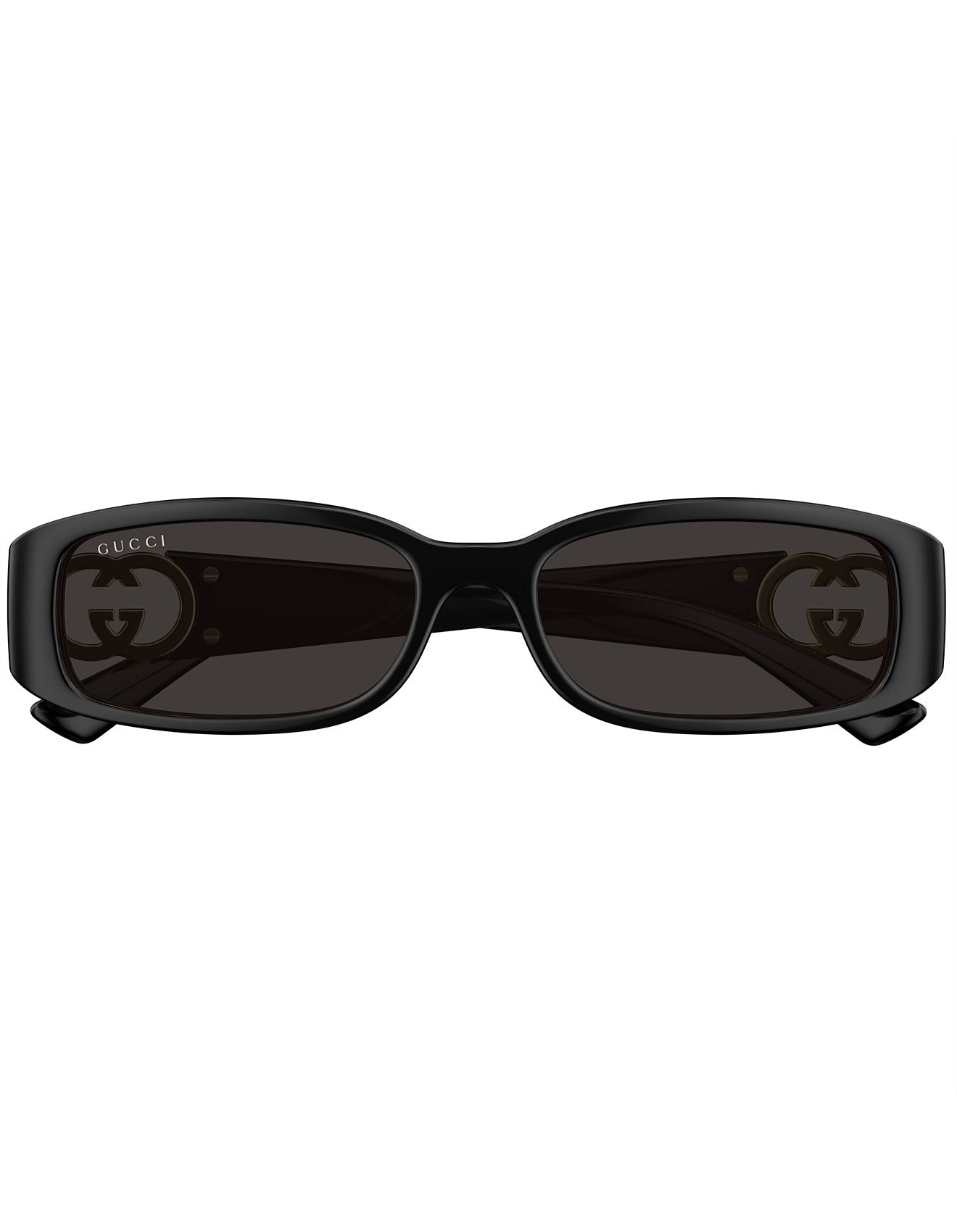 Gucci black rectangle sunglasses